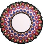 25 cm AR 263 El yapımı Resim Baskı ve Kaligrafi Çini Tabağı