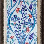 25x40 Cm SP 419 Mavi Beyaz Kütahya İznik Çini Karo