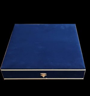 30 cm Tabak kadife Kutusu Lacivert