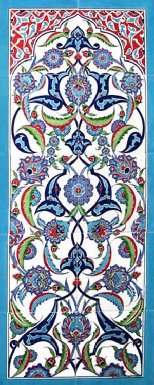 40x100 Cm ED 701 Rumi Eldekoru Çini Pano