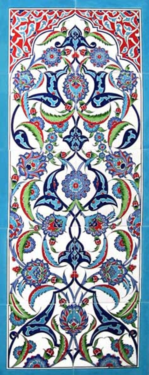 40x100 Cm ED 701 Rumi Eldekoru Çini Pano
