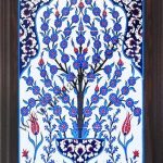 40x60 Cm ED 506 Saksılı Hayat Ağacı Çini Pano