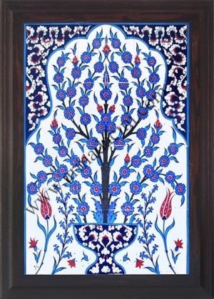 40x60 Cm ED 506 Saksılı Hayat Ağacı Çini Pano