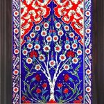 40x60 Cm ED 602 Kobalt Hayat Ağacı  Çini Pano