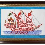 40x60 Cm ED 666 Fetih Kalyon Çini Pano