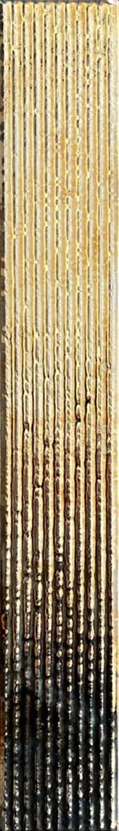 5X40  FLAT Çizgili Bronz Çini Seramik