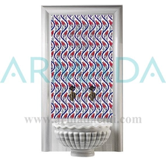 60x100 Cm Ac 20 Sarmaşık Serigraf Türk Hamamı Pano