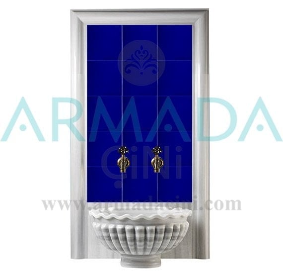 60x100 Cm Ac 25 Kobalt Serigraf Türk Hamamı Pano
