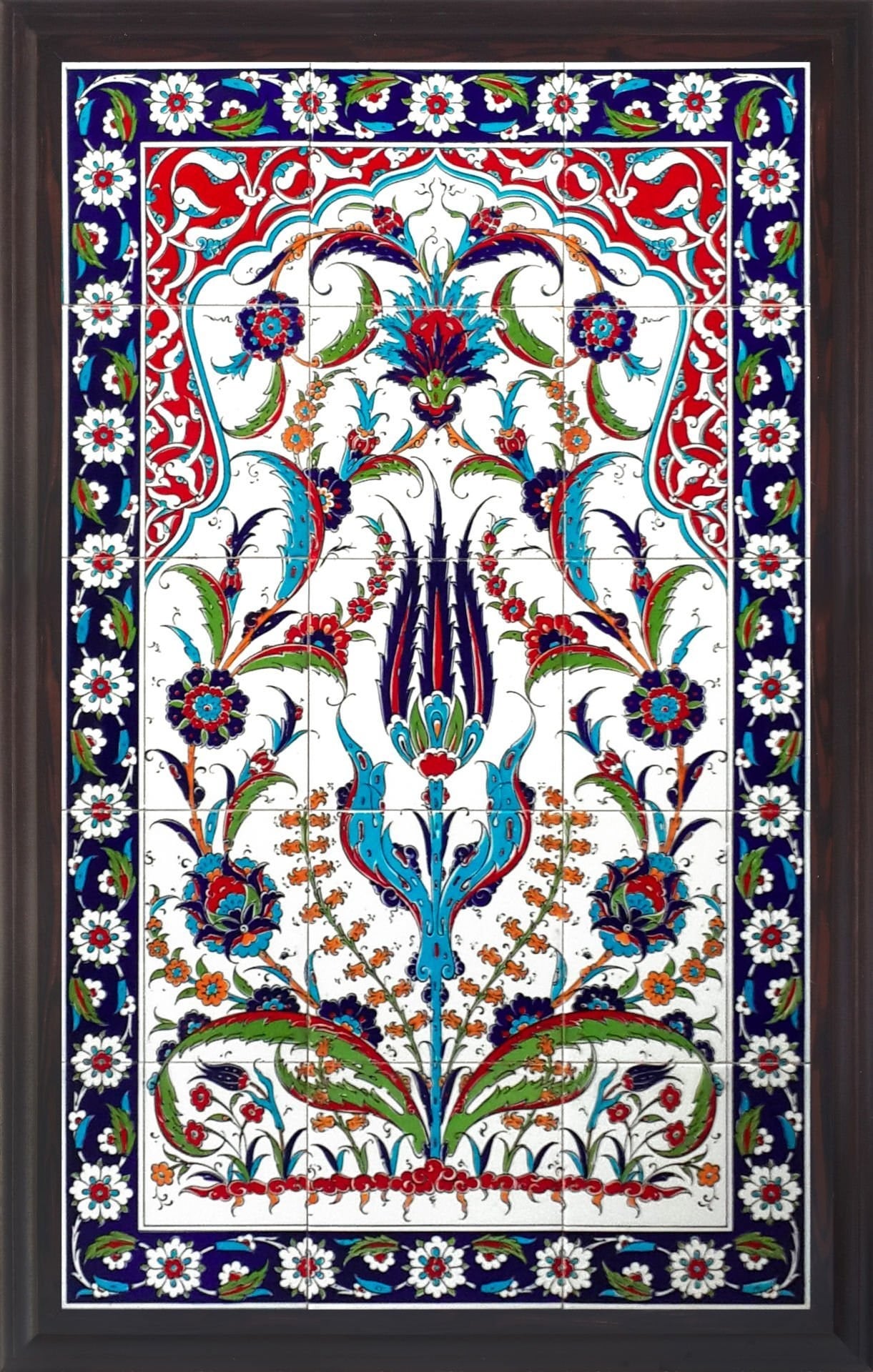 60x100 Cm ED 624 Hançerli El dekoru Çini Pano