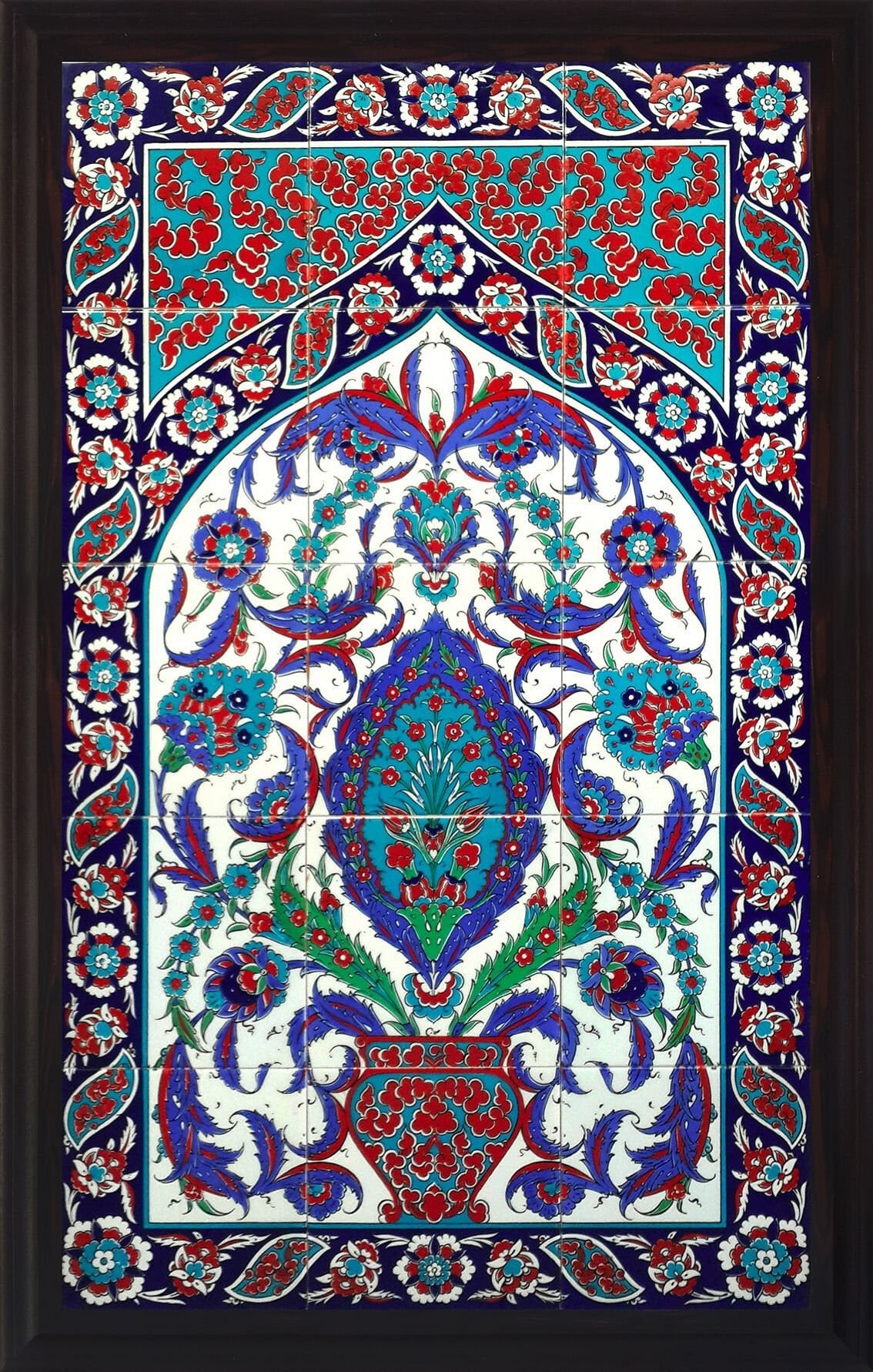 60x100 Cm ED 626 Göbekli El dekoru Çini Pano