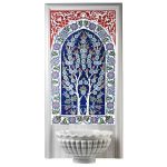 60x100 hayat ağacı Türk Hamamı Çini Seramik Pano