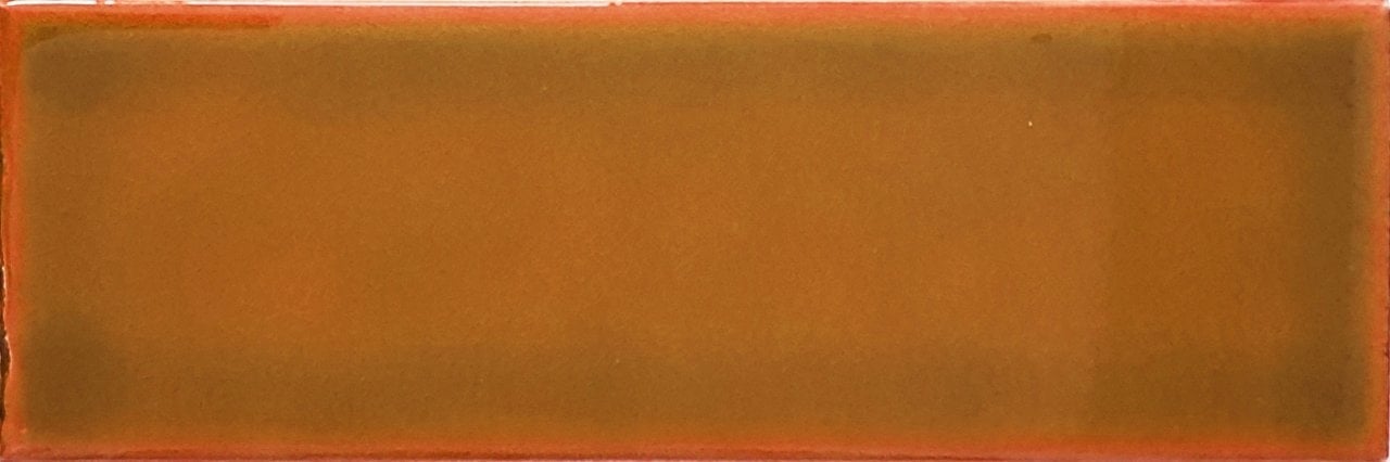 7x21 Cm Düz Karamel  Çini Seramik