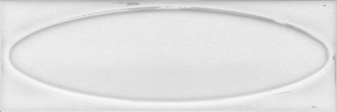 7x21 Cm Elips Beyaz  Çini Seramik