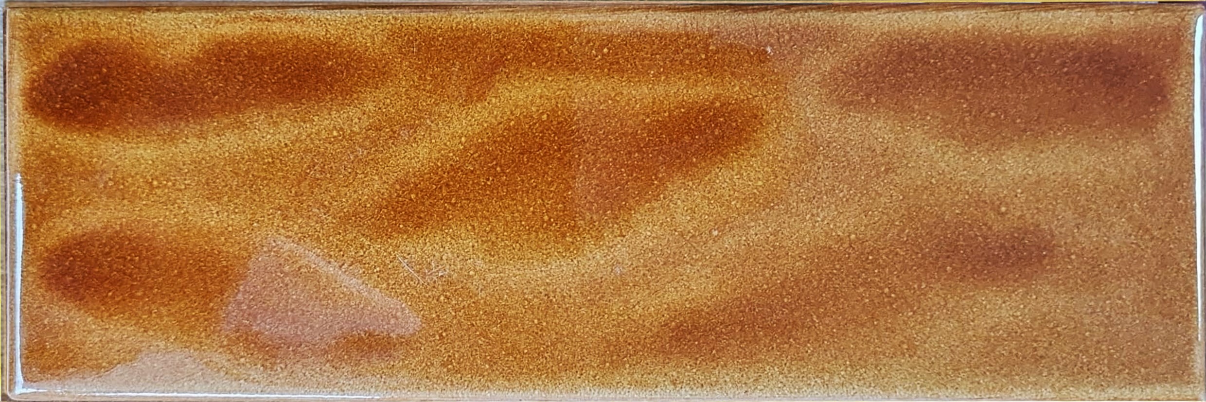 7x21 Cm Gölgeli Karamel Çini Seramik