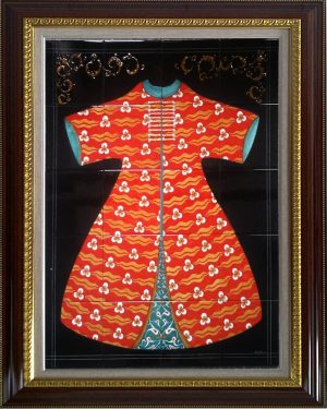 80x100 Cm ED 686 Osmanlı Kaftanı Eldekoru Çini Pano