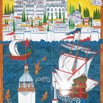 80x140 Cm ED 683 İstanbul Sahnesi Çini Pano