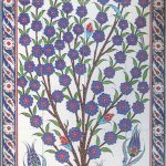 80x200 Cm ED 641 Hayat Ağacı El dekoru Çini Pano