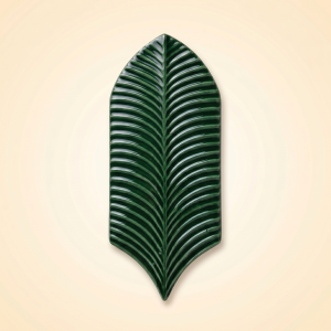 9X20 Palm Life Zümrüt Yeşil Çini Seramik