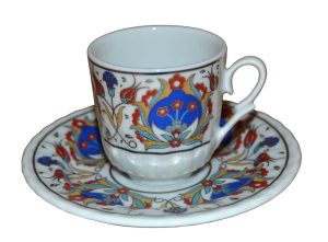 Ar 641 Karanfil Altın Yaldızlı Porselen 6 lı Fincan Takımı