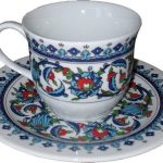 Ar 647 Topkapı Porselen Fincan Takımı Kadife Kutulu 6 LI