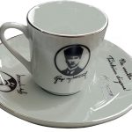 Ar 672 Atatürk Altın Yaldızlı 2 lı Porselen Fincan Takımı