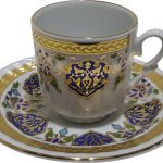Ar 678 Altın Yaldızlı madalyon 6 lı Fincan Takımı