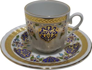 Ar 678 Altın Yaldızlı madalyon 6 lı Fincan Takımı