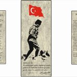 Bej Atatürk Köşesi Digital Seramik Baskı Pano Çalışması