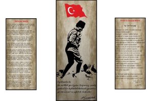 Kahve Atatürk Köşesi Digital Seramik Baskı Pano Çalışması