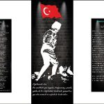 Siyah Atatürk Köşesi Digital Seramik Baskı Pano Çalışması